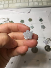 Load image into Gallery viewer, Type A 100% Natural light green/white/purple jadeite Jade flower Pendant group PC223
