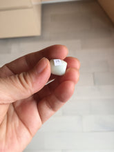 Load image into Gallery viewer, 13mm Type A 100% Natural sunny green/white/light purple olive shape Jadeite Jade LuluTong (Every road is smooth) bead pendant group PB119
