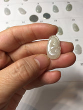 Load image into Gallery viewer, 100% Natural type A light green/light green/white/purple/gray jadeite Jade RuYi(如意) pendant PJ130
