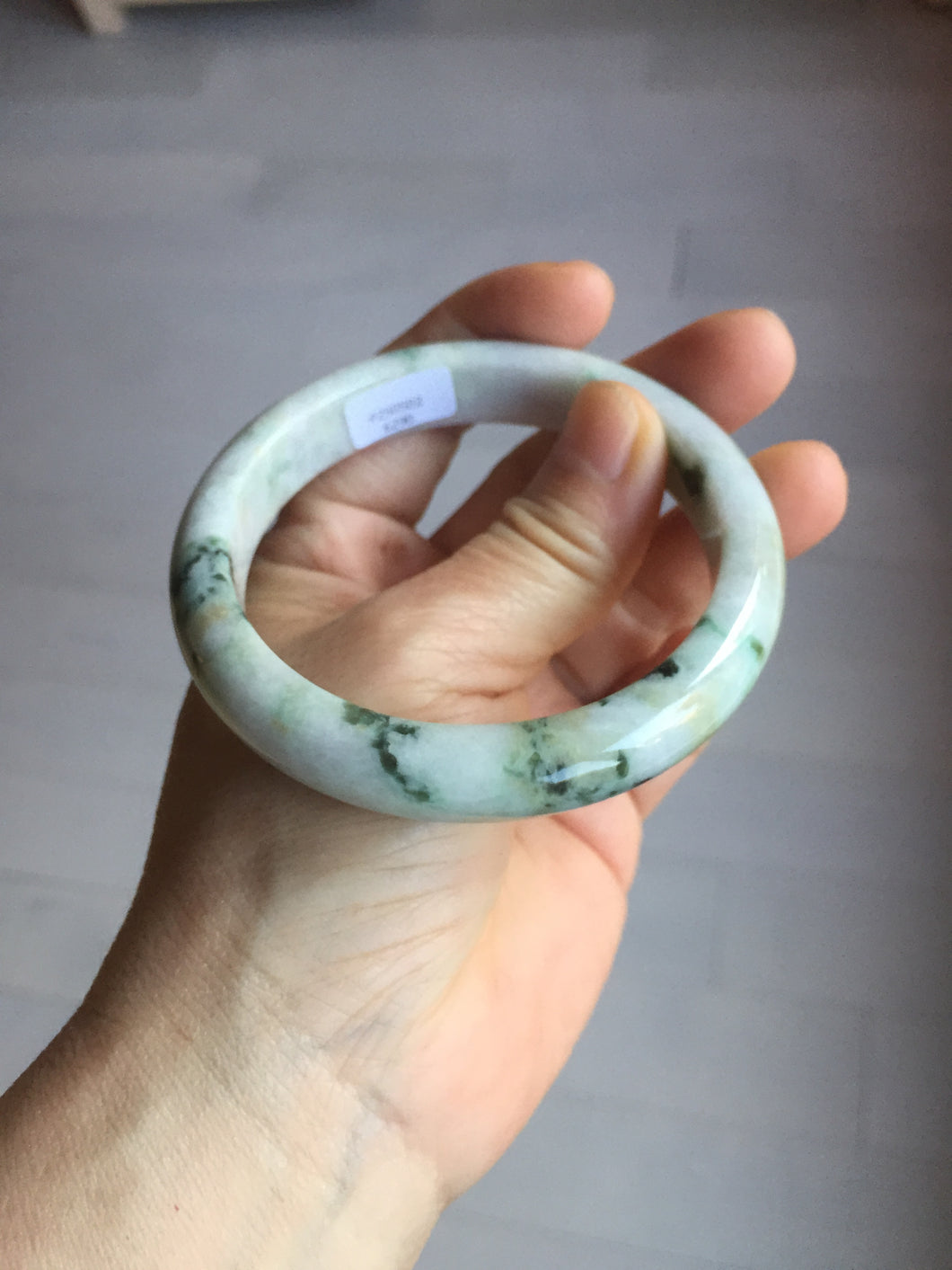 59mm certified 100% natural Type A green purple yellow(FU LU SHOU) white jadeite bangle PD159-6290