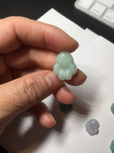 Load image into Gallery viewer, 100% Natural type A sunny green/purple doggy paw Jadeite Jade pendant AX146
