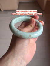 Load image into Gallery viewer, Sale! Type A 100% Natural dark green/white/black Jadeite Jade bangle with defects group 3

