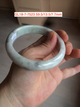 Load image into Gallery viewer, 56-59mm Certified type A 100% size Natural green/white/purple/yellow(FU LU SHOU) Jadeite bangle with defects group GL18
