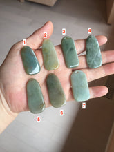 Load image into Gallery viewer, 100% Natural type A oily dark green/black Jadeite Jade safe and sound pendant group PC27
