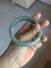 Load image into Gallery viewer, 57mm certified type A 100% Natural dark green gray Jadeite jade bangle PJ48-2857
