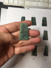 Load image into Gallery viewer, 100% Natural Type A Sunny Green Dark Green Black Gray Misty Mountain Forest Jadeite Jade Safe and Sound Pendant Group BS121
