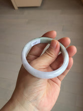 Load image into Gallery viewer, 53mm certified 100% natural Type A light green purple  jadeite jade bangle AA33-4281
