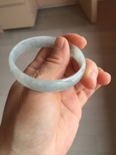 Load image into Gallery viewer, 51.5mm certified Type A 100% Natural icy light green clear white thin style Jadeite jade bangle PH43-9642
