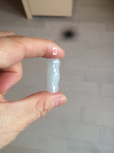 Load image into Gallery viewer, 100% Natural type A green/white/purple Jadeite Jade bamboo pendant group AC81

