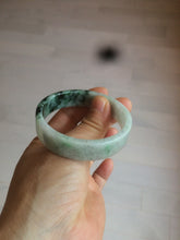 Load image into Gallery viewer, 51.7mm Certified type A 100% Natural sunny green/purple square Jadeite Jade  bangle AZ55-7273
