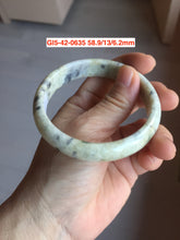 Load image into Gallery viewer, Sale! Certified type A 100% 50-59mm Natural green/white/beige/eggplant purple/black spring garden Jadeite bangle group GL5(31-50)
