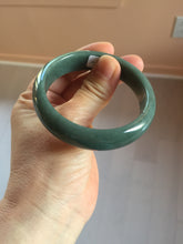Load image into Gallery viewer, Sale! 53-54mm Certified type A 100% Natural dark green/blue/black/gray Guatemala  Jadeite bangle group GL32
