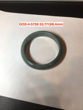 Load image into Gallery viewer, Sale! 53-54mm Certified type A 100% Natural dark green/blue/black/gray Guatemala  Jadeite bangle group GL32
