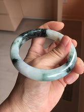 Load image into Gallery viewer, 59.6mm certified Type A 100% Natural light green purple Jadeite bangle PJ130-7293
