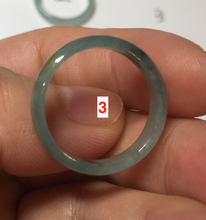Load image into Gallery viewer, 17.7mm 7 1/2 100% natural type A icy watery green/blue icy watery Guatemala jadeite jade band ring group BP77
