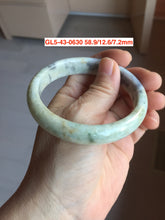 Load image into Gallery viewer, Sale! Certified type A 100% 50-59mm Natural green/white/beige/eggplant purple/black spring garden Jadeite bangle group GL5(31-50)
