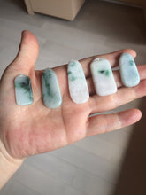 Load image into Gallery viewer, 100% Natural type green white with green flying flowers Jadeite Jade safe and sound pendant group PC28
