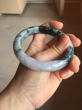 Load image into Gallery viewer, 60.2mm Certified Type A 100% Natural dark green/purple/gray Snowy Pine Mountain Jadeite Jade bangle PF30-(1208)
