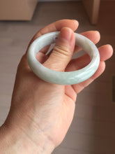 Load image into Gallery viewer, 51mm certified Type A 100% Natura light sunny green white purple Jadeite jade bangle PA241-4668
