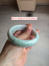 Load image into Gallery viewer, 52-60mm Certified type A 100% size 56-60mm Natural green/white/purple Jadeite bangle with defects group BH15
