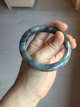 Load image into Gallery viewer, 54.5mm certified Type A 100% Natural dark green/black(青花)/red Jadeite Jade bangle PD119-6289
