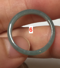 Load image into Gallery viewer, 17.7mm 7 1/2 100% natural type A icy watery green/blue icy watery Guatemala jadeite jade band ring group BP77
