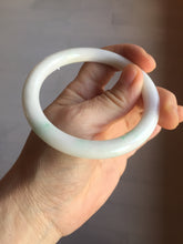 Load image into Gallery viewer, 57mm Certified Type A 100% Natural sunny green/white(白底青) Jadeite Jade bangle PE39-2852
