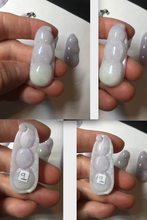 Load image into Gallery viewer, Type A 100% Natural white/green/purple Four Seasons Fortune Beans jadeite jade pendant group BK101
