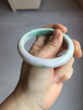 Load image into Gallery viewer, 55.5mm certified 100% natural Type A sunny green purple yellow(FU LU SHOU) white jadeite bangle PD156-6309
