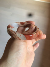 Load image into Gallery viewer, 53.2mm 100% natural red/pink/white square red jasper stone bangle XY77
