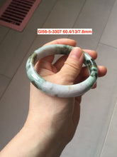 Load image into Gallery viewer, 55-60mm certified 100% natural Type A dark green brown yellow purple black gray Mountain &amp; Forest Series  jadeite jade bangle group GL56
