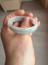 Load image into Gallery viewer, 51.5mm certified Type A 100% Natural icy light green clear white thin style Jadeite jade bangle PH46-9636
