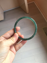 Load image into Gallery viewer, 58.2mm Certified Type A 100% Natural dark green/blue/gray/black Guatemala Jadeite bangle pj96-3462
