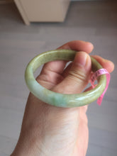 Load image into Gallery viewer, Certified 51.5 mm Type A 100% Natural green/yellow/brown oval Jadeite Jade bangle G67-7784
