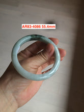 Load image into Gallery viewer, Sale! Type A 100% Natural dark green/white/black Jadeite Jade bangle with defects group 3

