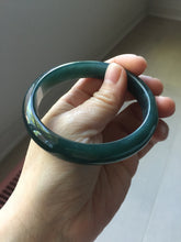 Load image into Gallery viewer, 59.8mm Certified Type A 100% Natural dark green/blue/gray/black Guatemala Jadeite bangle PJ140-1483
