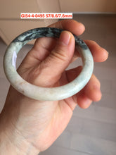 Load image into Gallery viewer, 52-60mm certified Type A 100% Natural green yellow purple gray black Jadeite Jade bangle GL54
