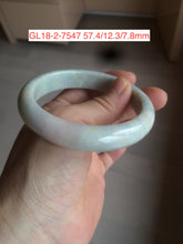 Load image into Gallery viewer, 56-59mm Certified type A 100% size Natural green/white/purple/yellow(FU LU SHOU) Jadeite bangle with defects group GL18
