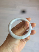 Load image into Gallery viewer, 53.5mm certified Type A 100% Natural light purple/white Jadeite Jade bangle AX82-0310
