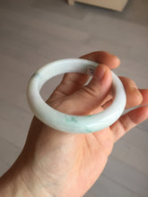 Load image into Gallery viewer, 53.5mm certified 100% natural Type A sunny green white jadeite jade bangle PA259-3846
