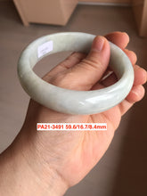 Load image into Gallery viewer, 52-63mm certified Type A 100% Natural dark green/white/black Jadeite Jade bangle group with defects GL1
