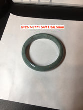 Load image into Gallery viewer, Sale! 53-54mm Certified type A 100% Natural dark green/blue/black/gray Guatemala  Jadeite bangle group GL32
