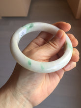 Load image into Gallery viewer, 59.3mm 100% Natural type A sunny green purple white Jadeite Jade bangle PE43-5481
