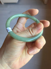 Load image into Gallery viewer, 57mm Certified Type A 100% Natural Oily Dark Green Gray Black(油青) round cut Jadeite Jade Bangle PE109-7139
