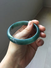 Load image into Gallery viewer, 59.8mm Certified Type A 100% Natural dark green/blue/gray/black Guatemala Jadeite bangle PJ148-1482
