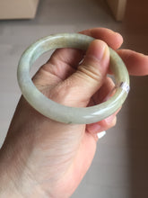 Load image into Gallery viewer, 53.8mm certified Type A 100% Natural icy light green/yellow/purple Jadeite Jade bangle F100-3517
