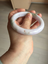 Load image into Gallery viewer, 60mm Certified Type A 100% Natural icy watery green/purple/red Jadeite Jade bangle BM87-4496
