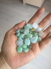 Load image into Gallery viewer, 100% Natural sunny green icy watery apple jadeite Jade beads pendant PC122 (Add on item. No sale individually)
