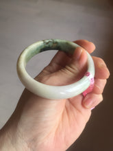 Load image into Gallery viewer, 56.7mm type A 100% Natural green/purple/pink/white (福禄寿)  Jadeite Jade bangle G52
