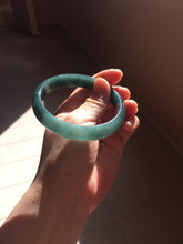 Load image into Gallery viewer, 60.5mm Certified Type A 100% Natural dark green/blue/gray/black Guatemala Jadeite bangle PJ136-1477
